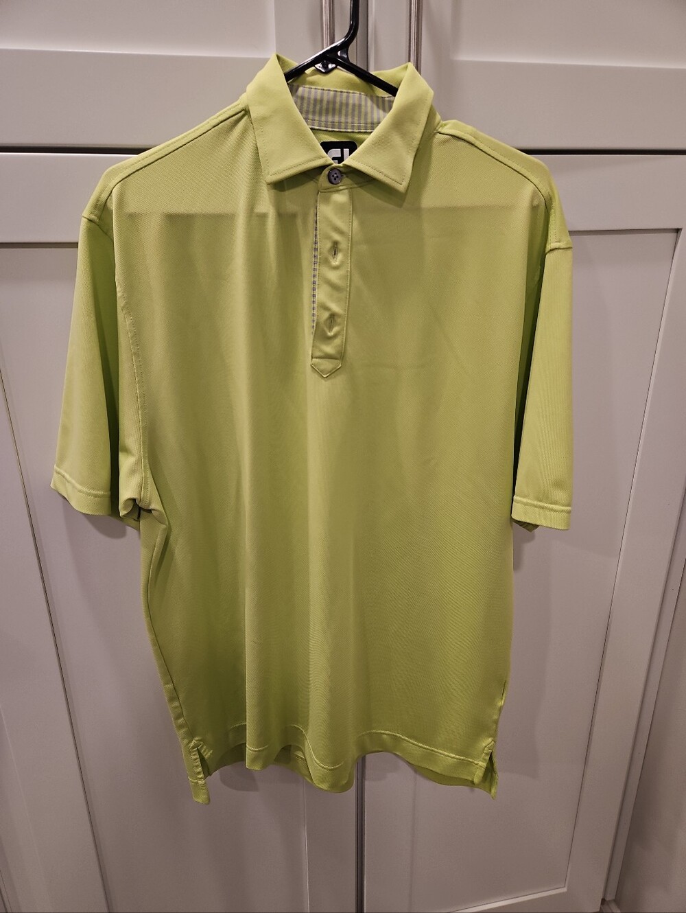 FootJoy FJ Men's Lime Green Short Sleeve Golf Polo Sz Medium Performance
